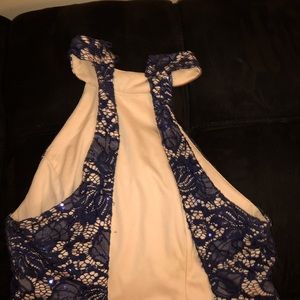 Navy blue rue 21 floral dress